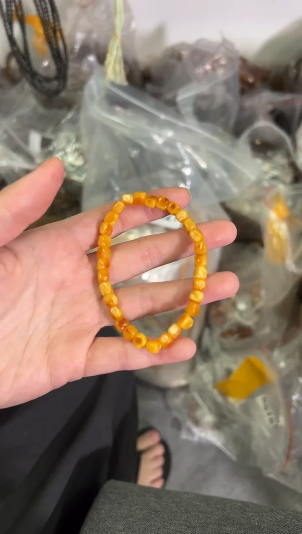 【闪购商品】蜜蜡手链未镶嵌不完美回流蜜蜡随行手链[0527]
