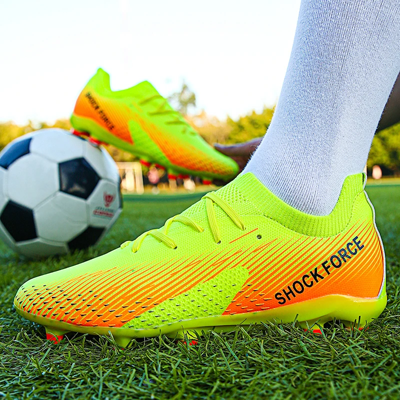 C罗梅西儿童TF 防滑训练足球鞋成人学生猎鹰比赛AG长钉足球训练鞋
