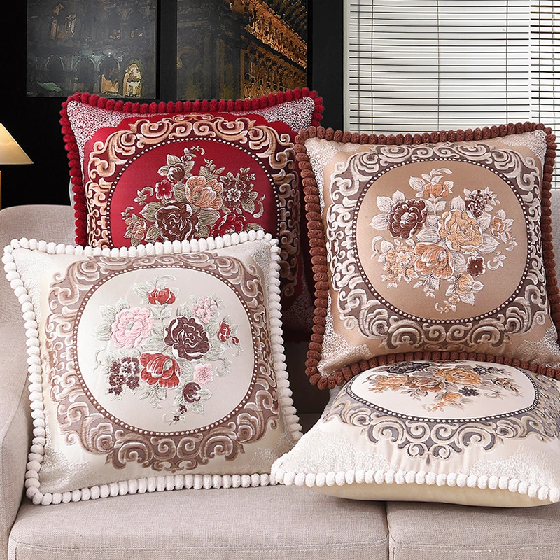 抱枕沙发靠枕床头靠垫护腰大靠背垫汽车腰枕欧式客厅抱枕套不含芯