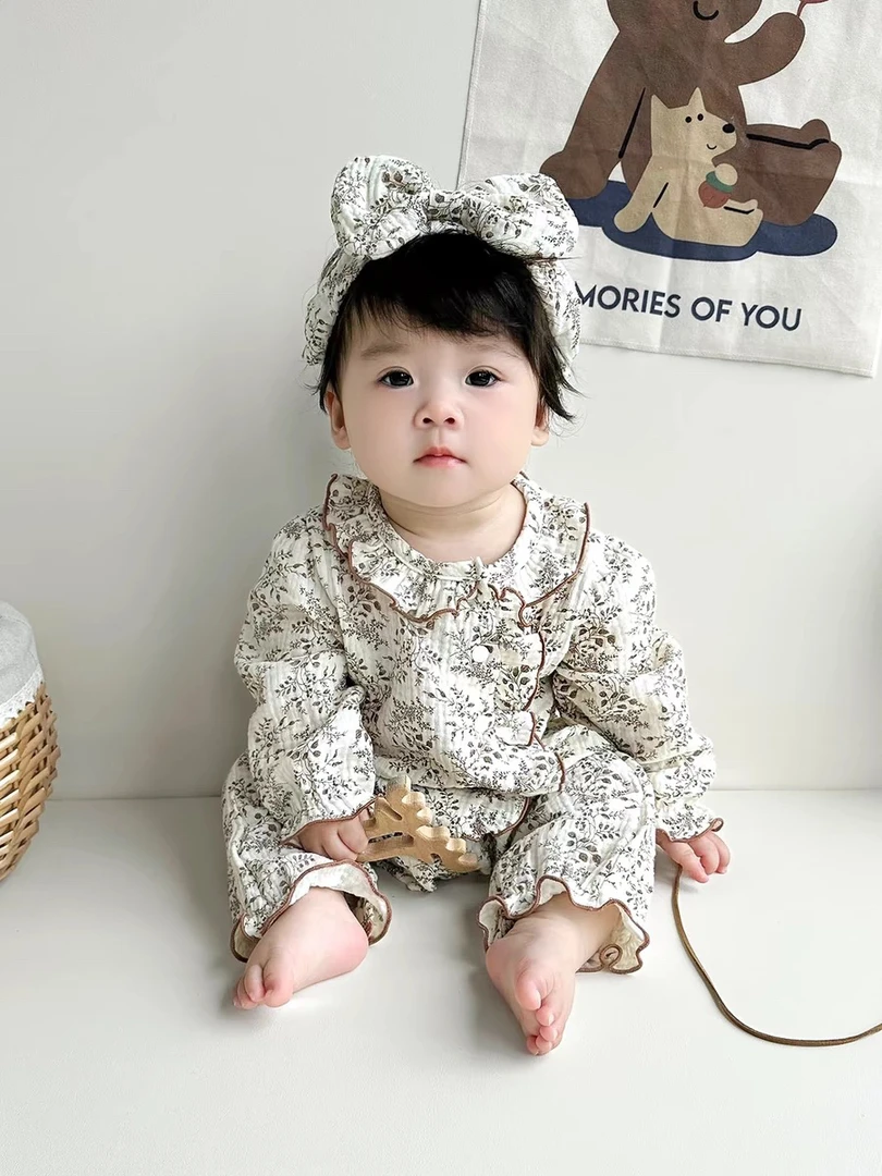 X 新生婴儿连体衣公主哈衣女宝宝超萌洋气哈衣春秋韩版长袖外出服