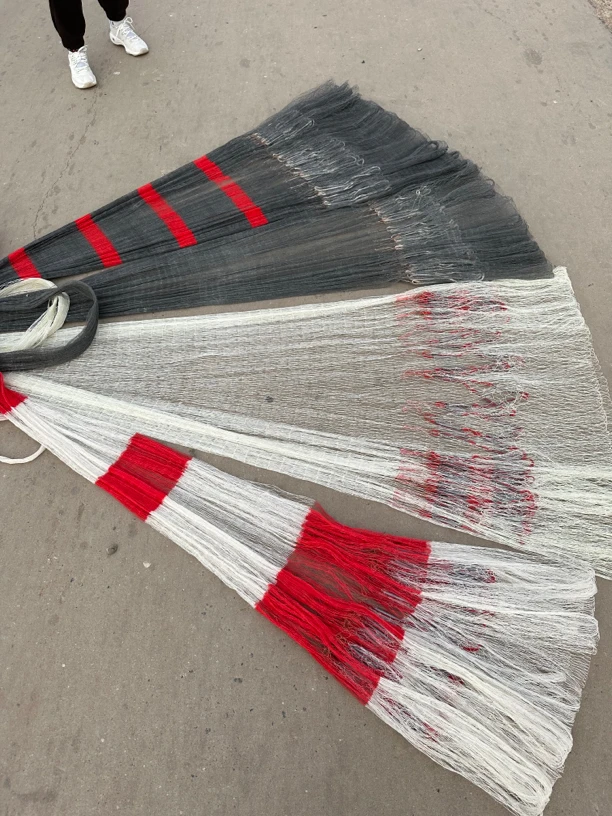 1指半网眼大力马线3米，3.5米，4米，4.5米，5米高铅坠纯手工一开到顶