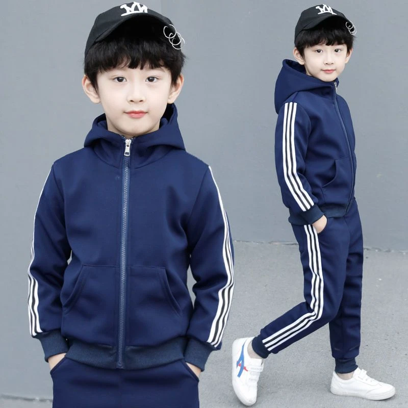 男童套装春秋款2025新款韩版秋季儿童运动服中大童秋装连帽两件套