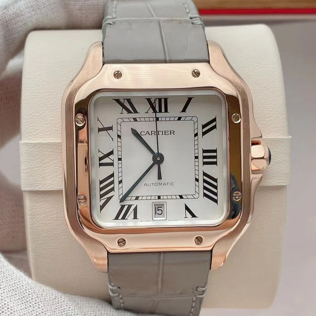 99新 Cartier/卡地亚 卡地亚山度士大号自动机械表径39.8mm