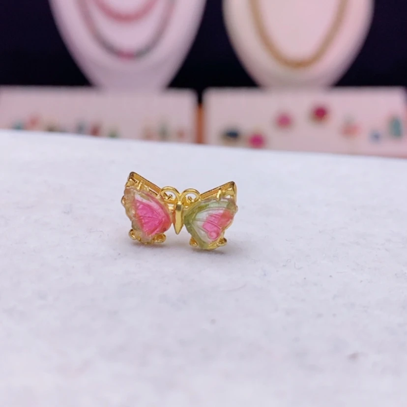 【闪购商品】碧玺颈饰银S925镶嵌ll