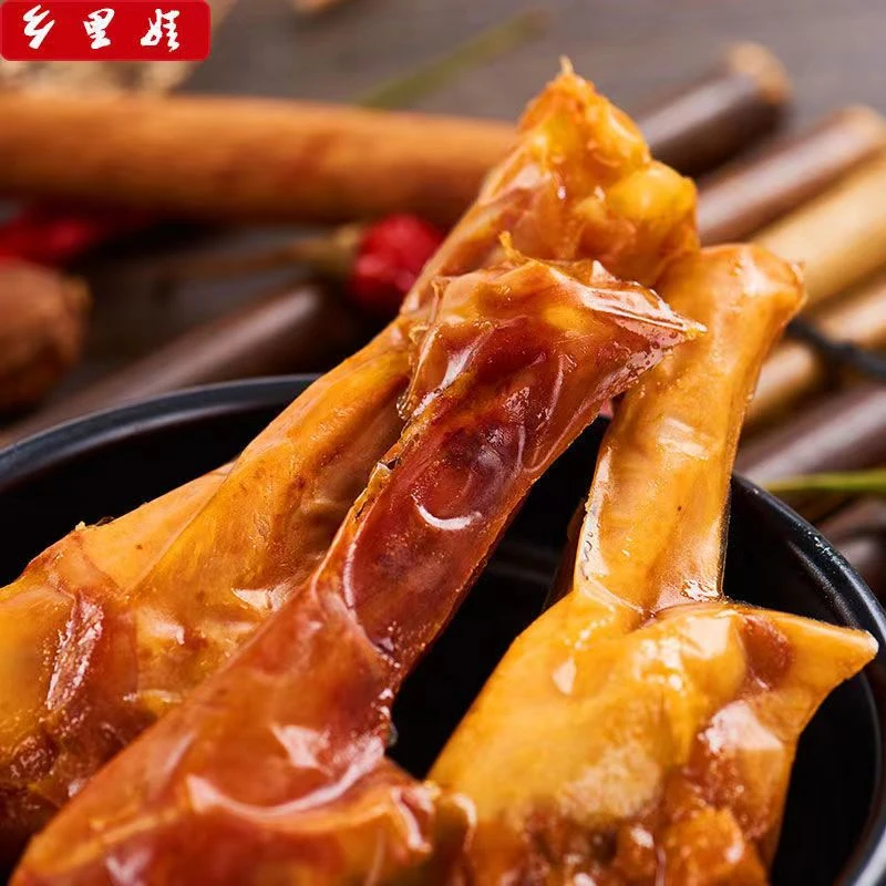 乡里娃卤鸭翅根香辣烧烤味鸭小腿湖南特产真空包装卤味零食批发