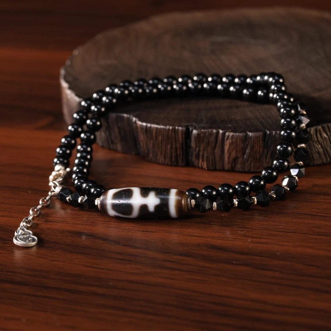 壹加师弟｜手工设计宝瓶玛瑙横版锁骨链多样性发一