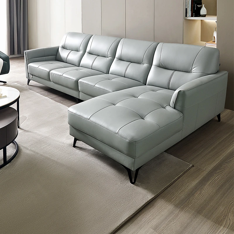 【下架】全友意式轻奢沙发现代简约轻奢风家具轻奢真皮沙发102568