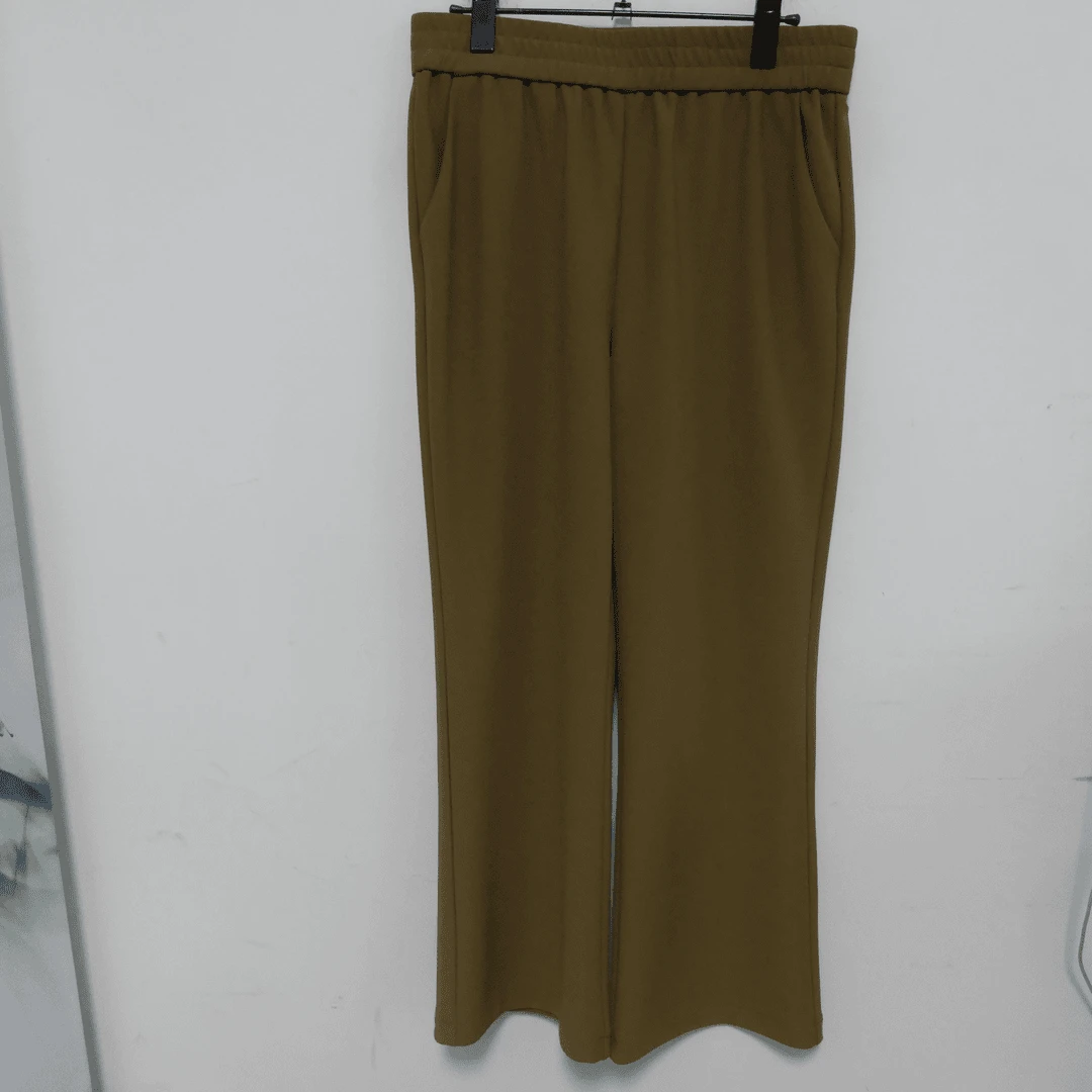 AB-3221女款简约时尚百搭微喇裤