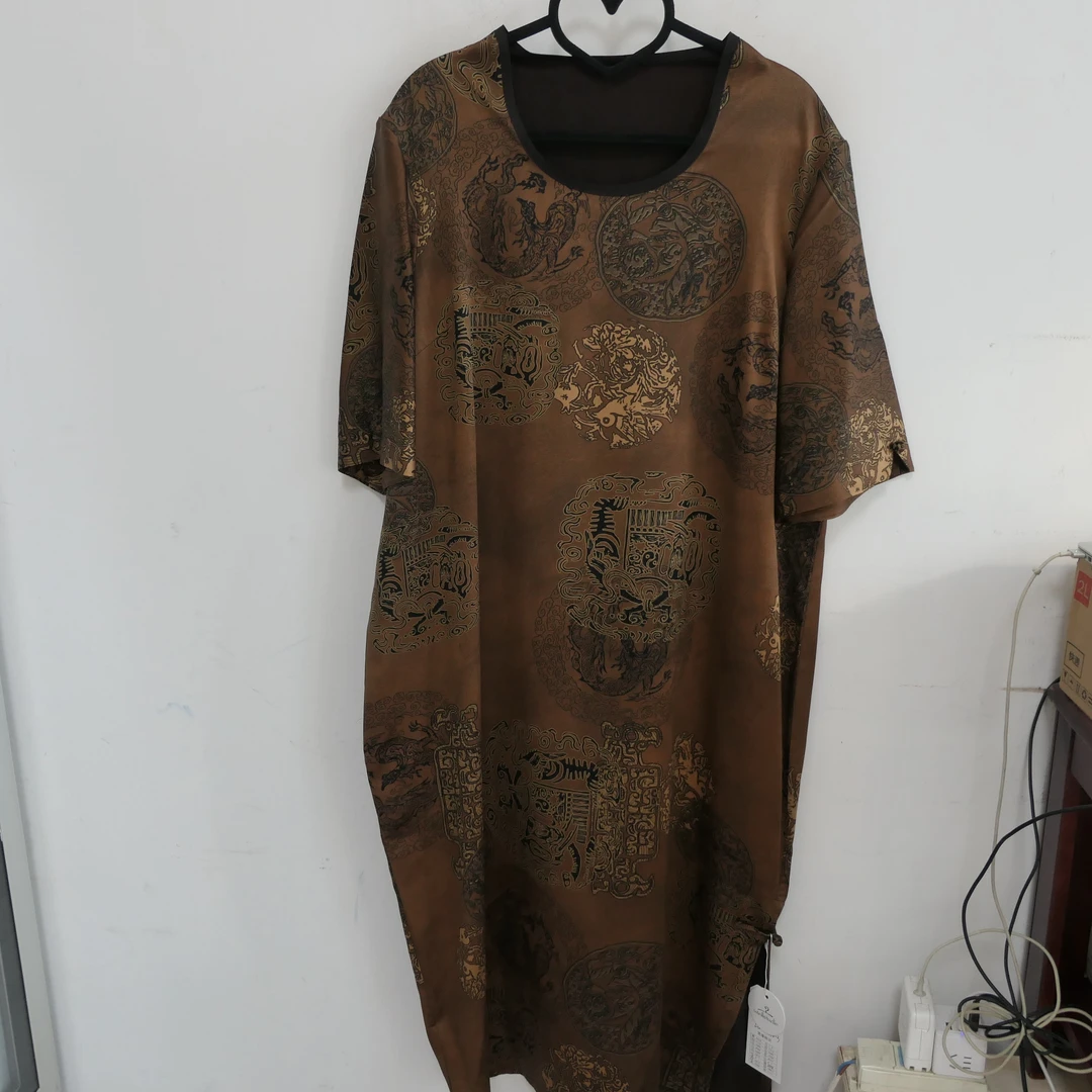 LG-6-5810（福利）香云纱U领连衣裙