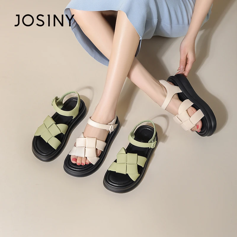 卓诗尼凉鞋女款夏季2024新款超火时尚厚底沙滩鞋女士凉拖鞋配裙子