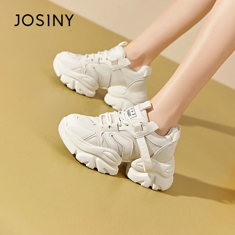 卓诗尼厚底老爹鞋女2024春秋爆款轻便百搭运动鞋休闲402A26181