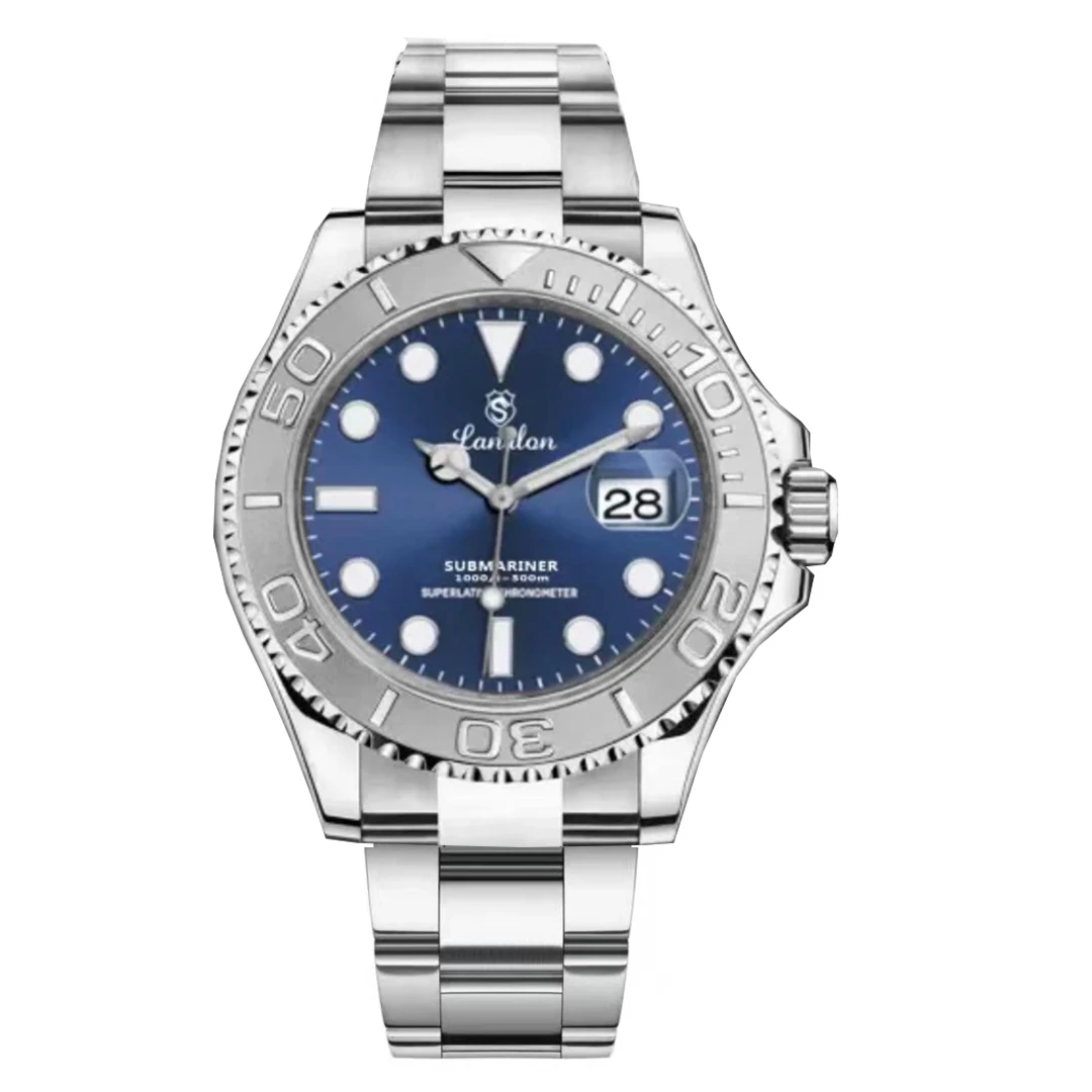 LANTILON/朗帝龙机械腕表男士气质轻奢高档时尚百搭蓝游艇