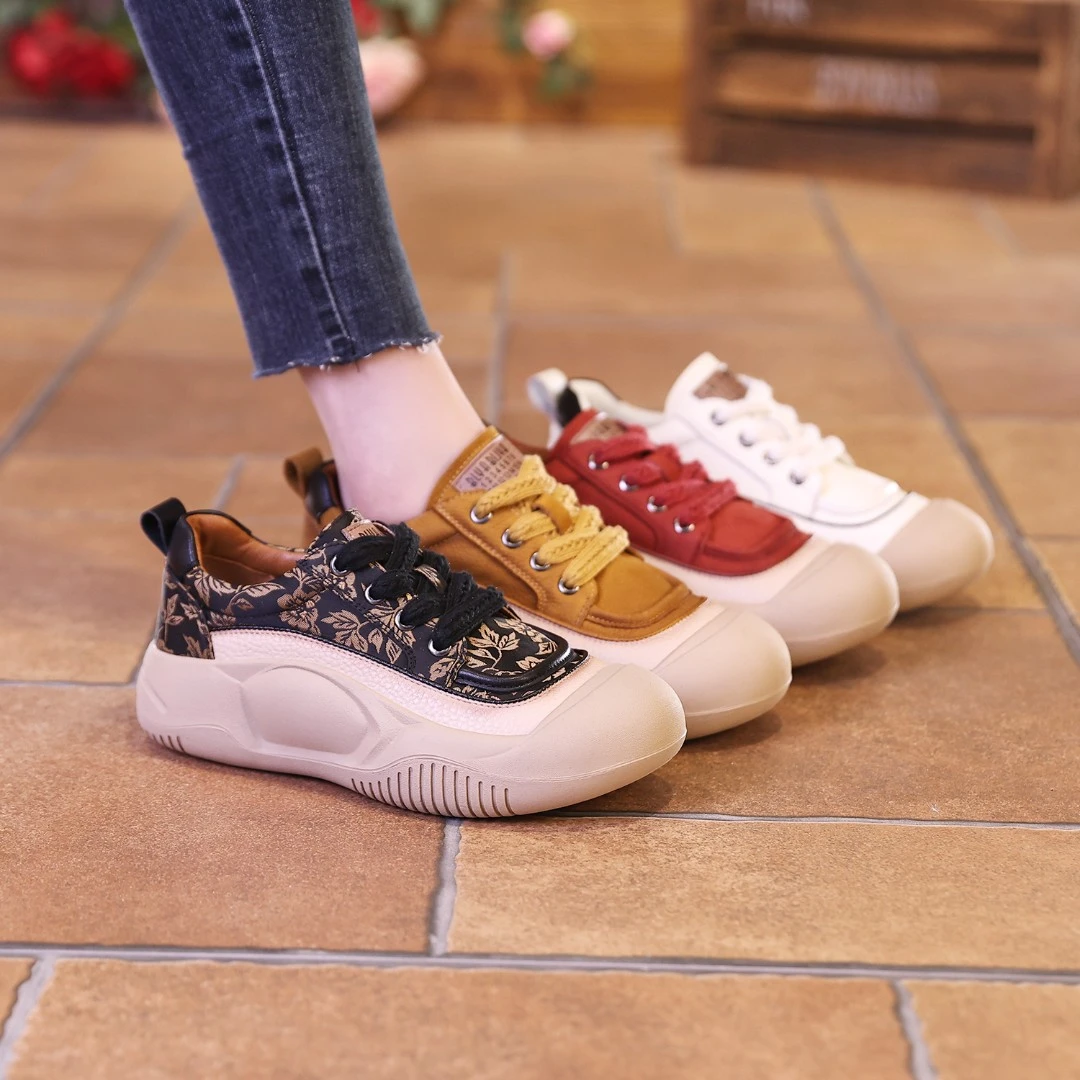 千之恋断码现货增高4CM2024春休闲复古风厚底高能感百搭女鞋3189