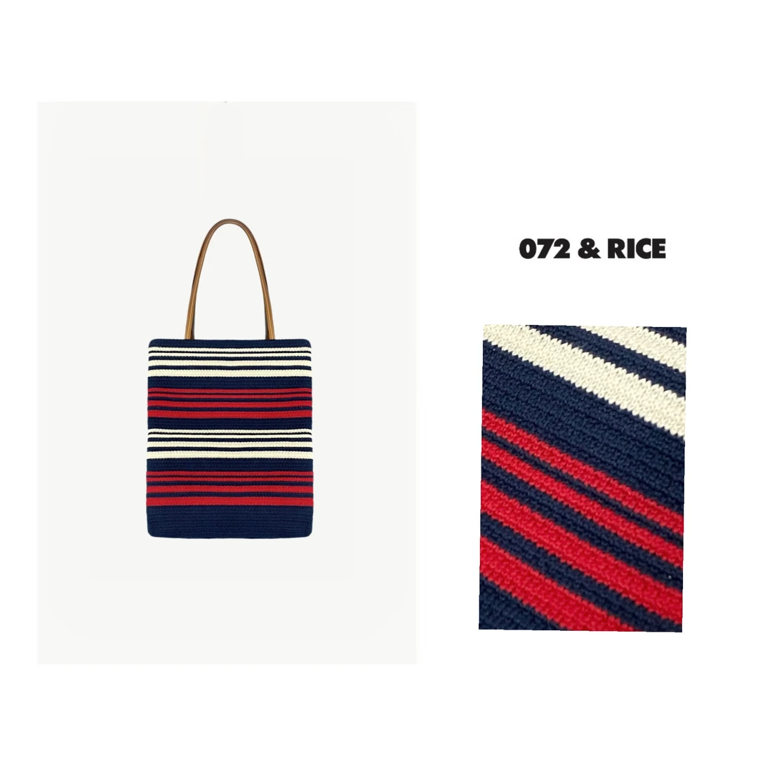 072 & RICE【妙妙条纹包】简约时尚休闲百搭 YLA626*
