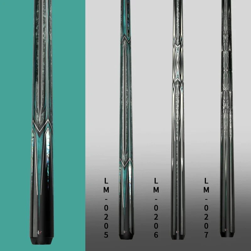 环球白巫师绿魔台球杆环球台球杆实木大头杆中式黑八九球花式球杆