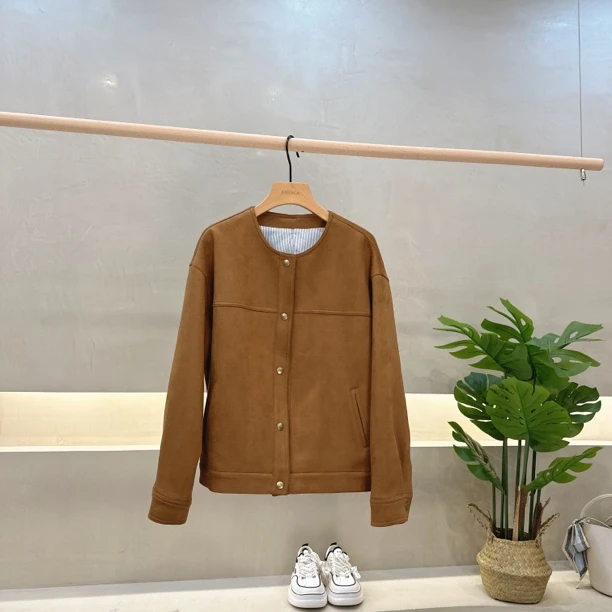 【墨涵精选】秋冬休闲时尚潮流气质外套7168