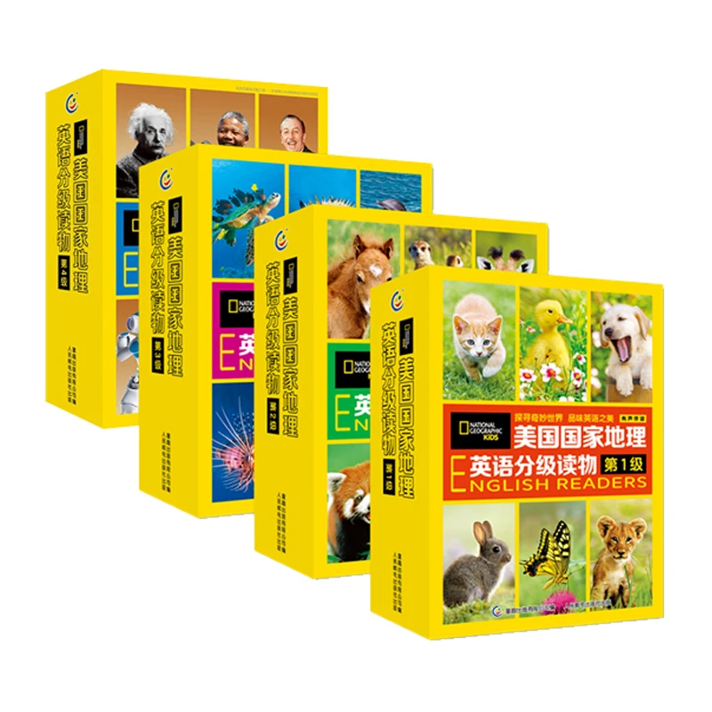 美国国家地理英语分级读物第1234级小学生儿童英语分级阅读读物