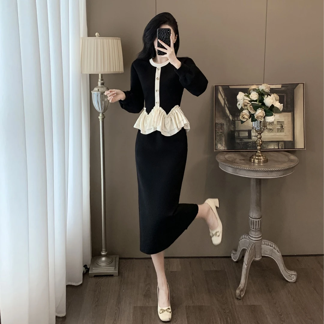 法式高档气质时尚显瘦秋季套装裙2024新款洋气收腰轻熟时尚两件套