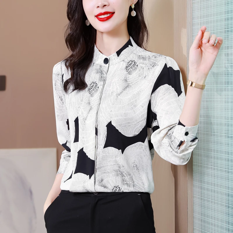 2024春秋新款气质复古衬衣港味显瘦设计感小众法式碎花衬衫1571