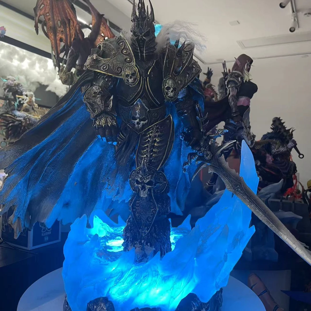 【现货】 魔兽世界系列  阿尔萨斯 巫妖王 手办摆件国产