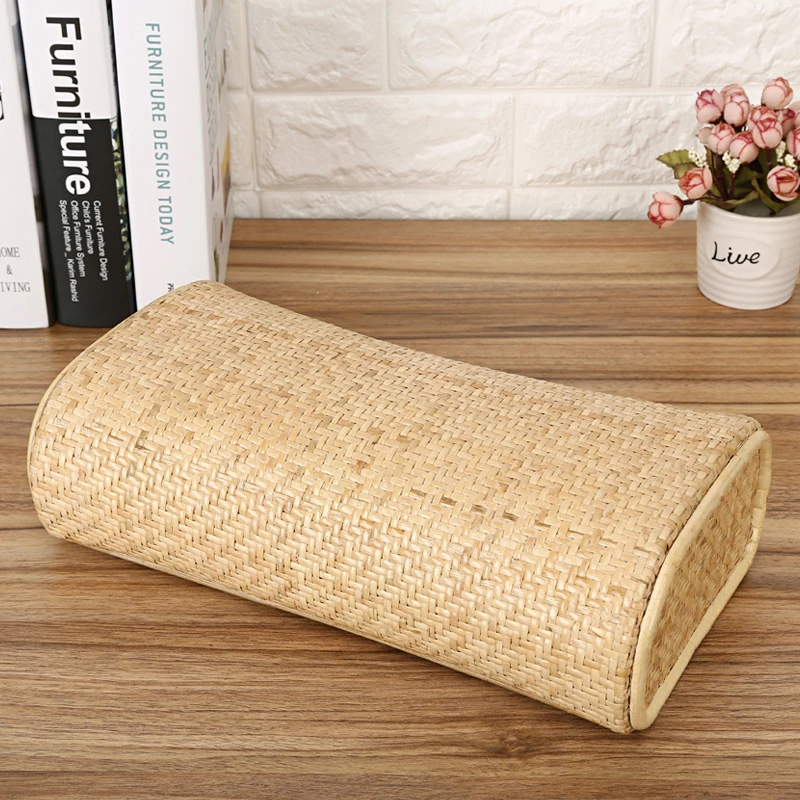 织透气凉枕头真藤纯天然手工竹编藤枕头编颈椎镂空藤编空心枕单人