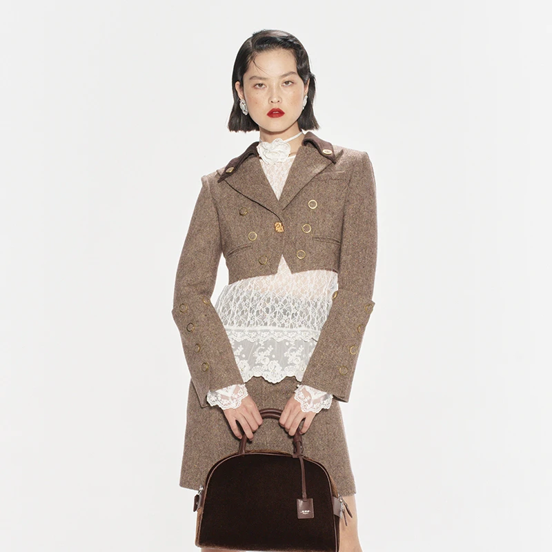 【明星同款】LE FAME/拉飞姆可拆两穿西装外套