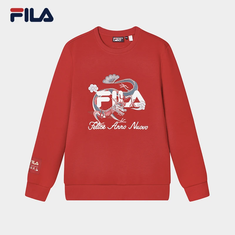 Fila/斐乐男士【龙年限定时尚休闲卫衣】24新年款套头衫F11M419215F