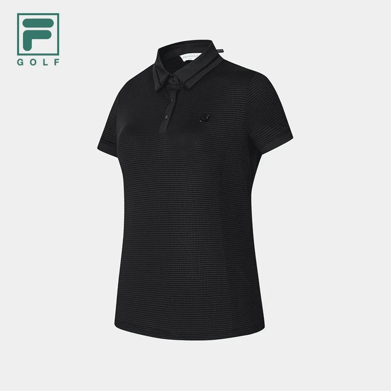 FILA斐乐女士时尚户外休闲春夏季舒适百搭针织POLO衫.A11W425123F