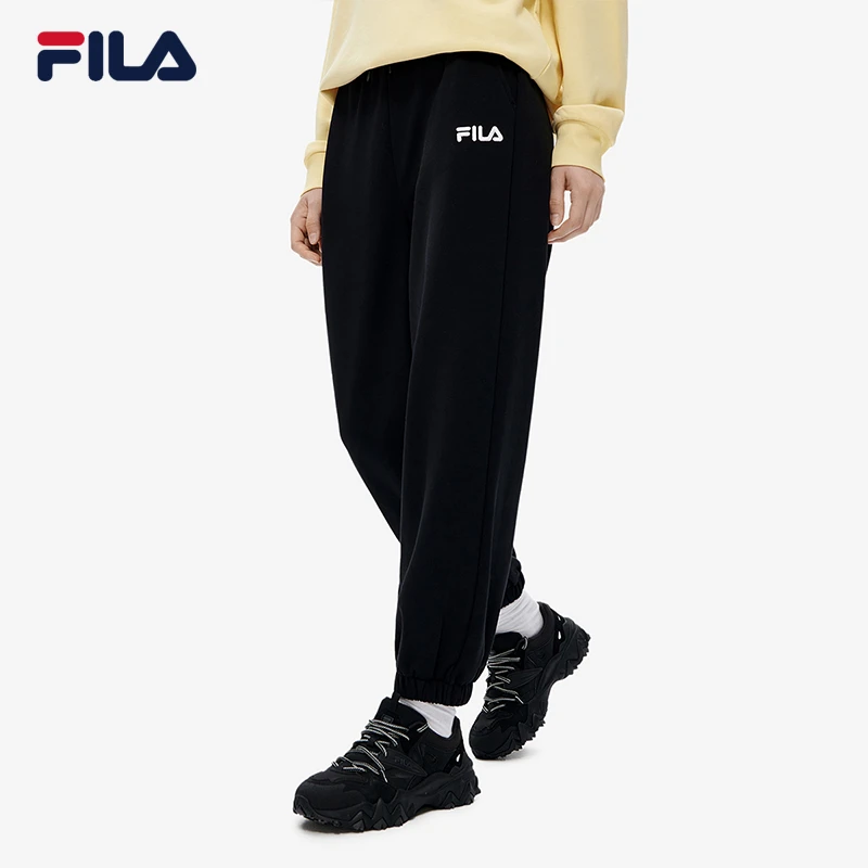 Fila/斐乐冬季【时尚潮流】新款加绒加厚宽松束脚长裤F51W249698F