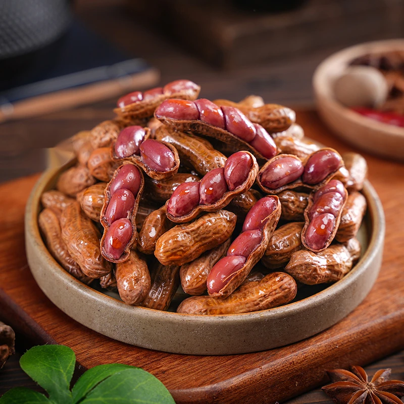 鲜香灌汤水煮花生下酒聚会解馋小零食锁严选五香卤煮美味大粒花生