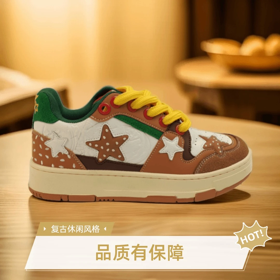 娅奈思星星百搭情侣潮流时尚休闲板鞋潮鞋休闲风低帮小众