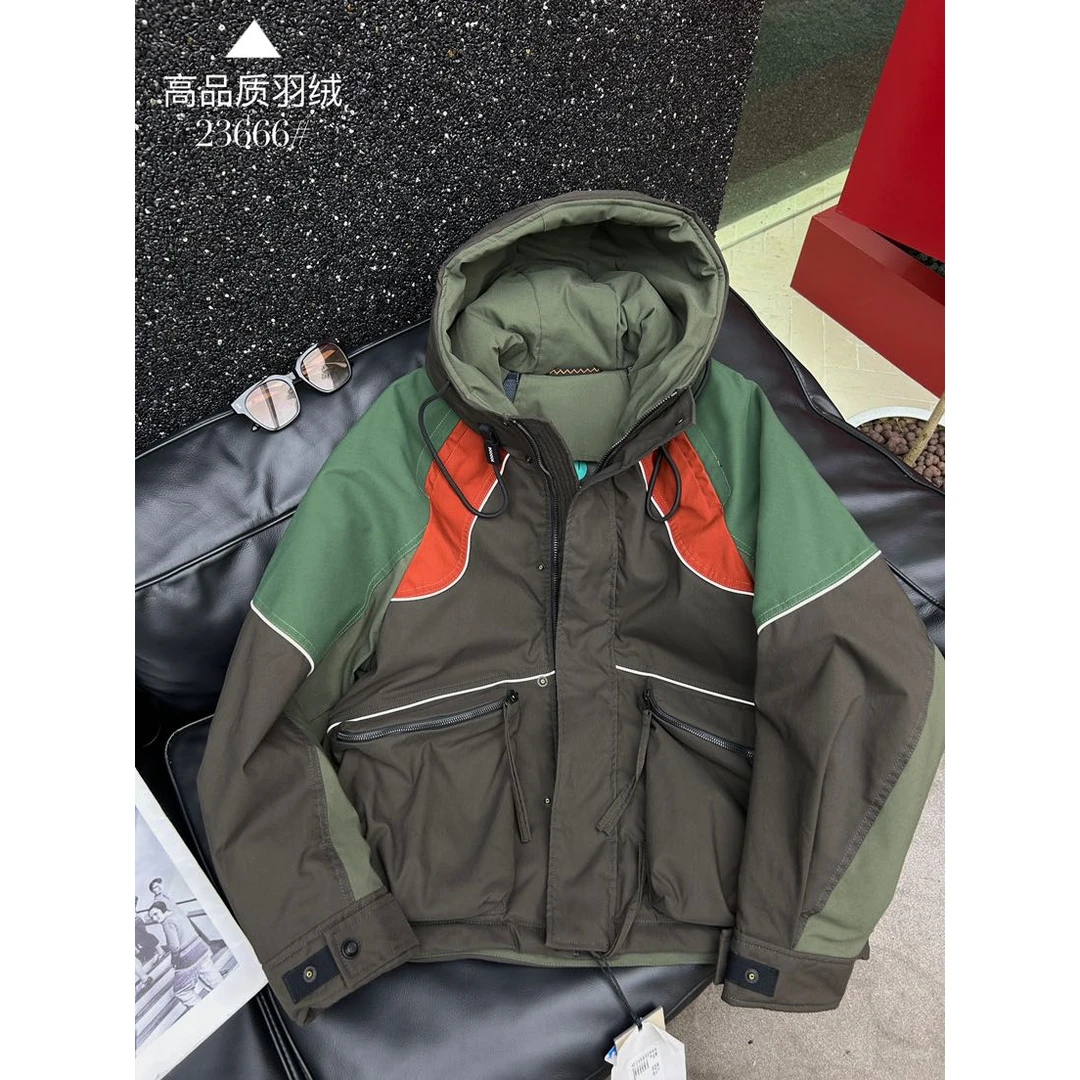 【麦麦23666】冬季百搭潮牌情侣款立领男士宽松休闲羽服Y23666*88