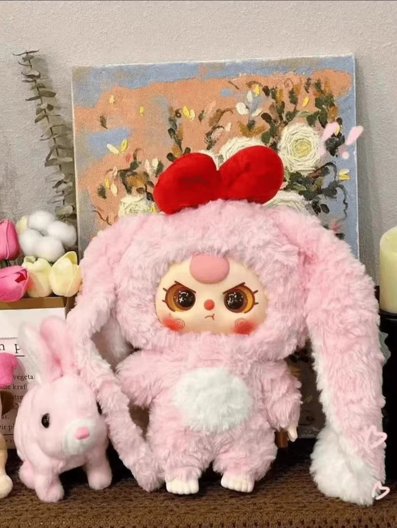 【拆盒】正版娃三岁大体400%毛绒盲盒可爱公仔玩具