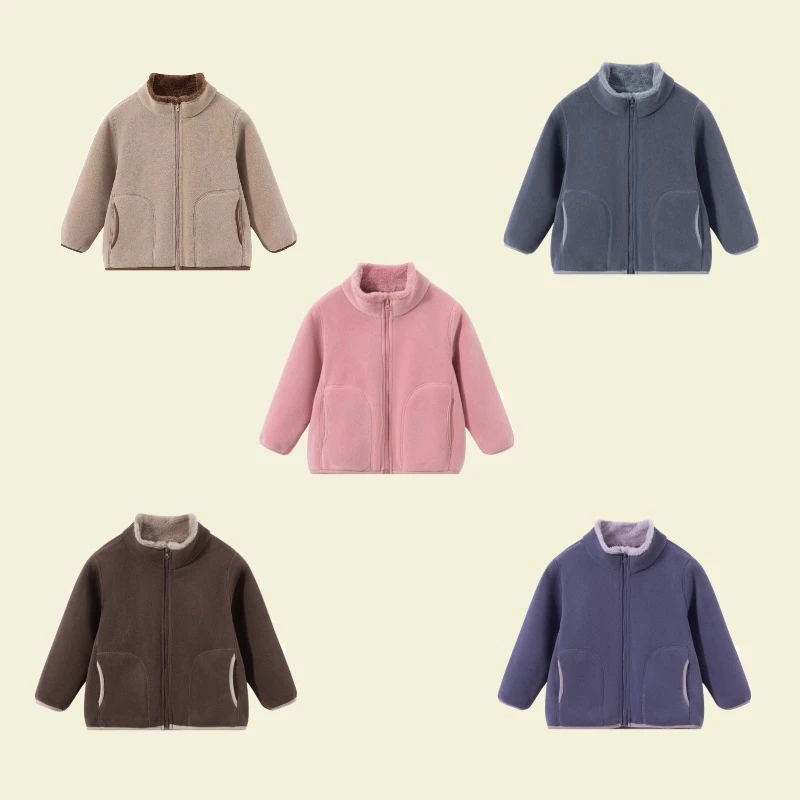 奥粒绒加厚外套婴儿童上衣服男童宝宝秋冬洋气外套春秋加绒保暖