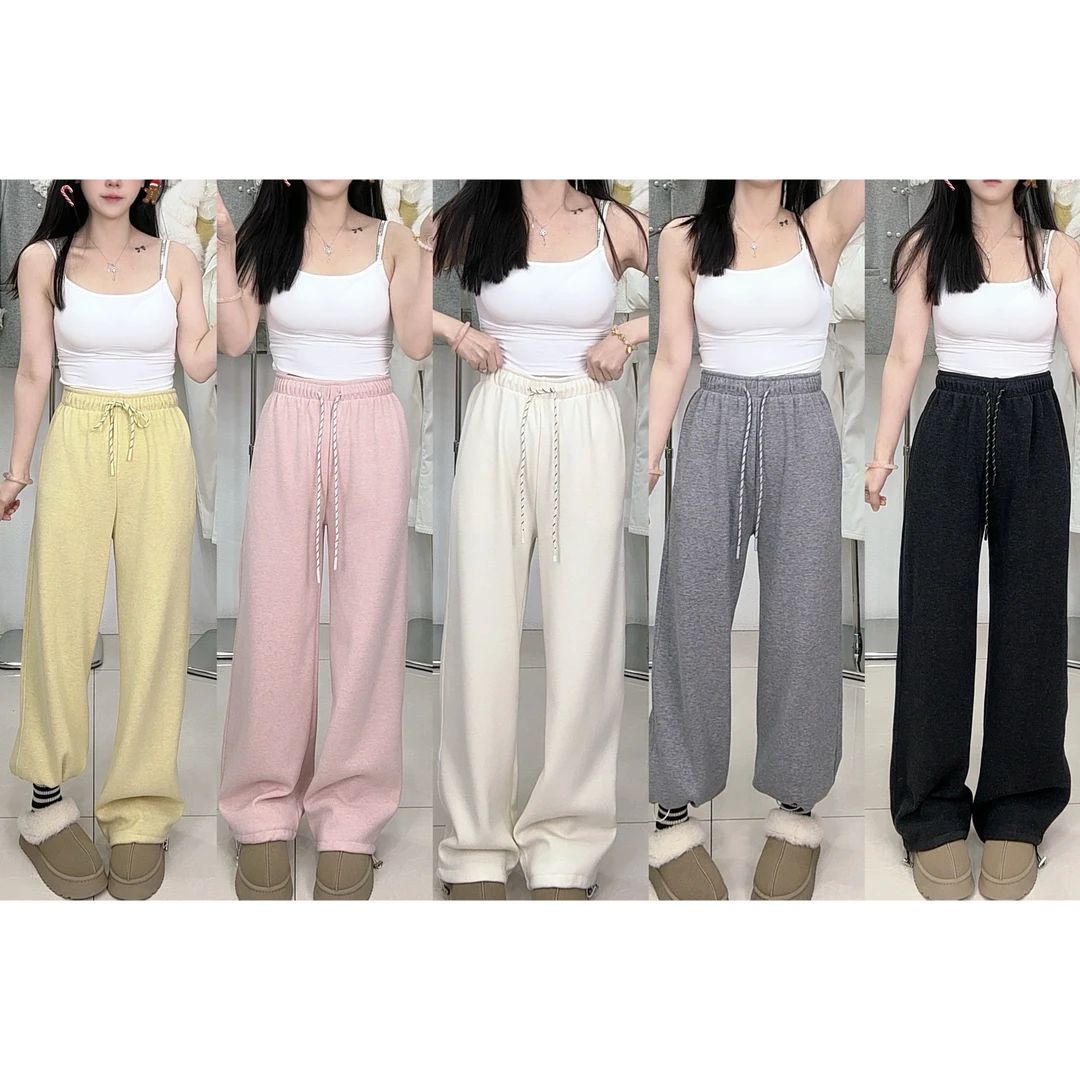 1116小熊尼抽绳两穿（婴儿绒）休闲裤