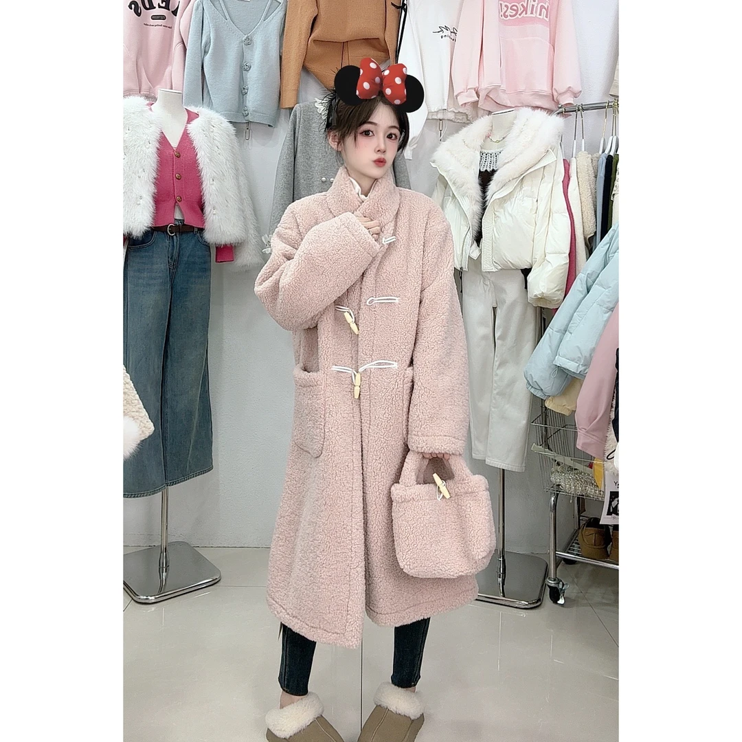 068（软绵绵）长款毛毛外套（送包包）