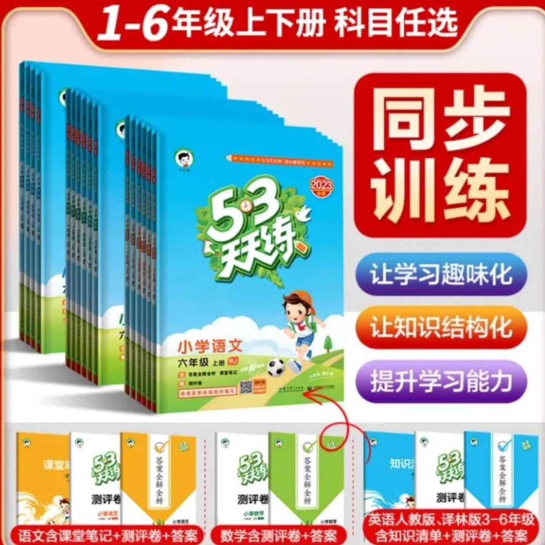 【新疆】新版2025春下册53天天练语文数学英语