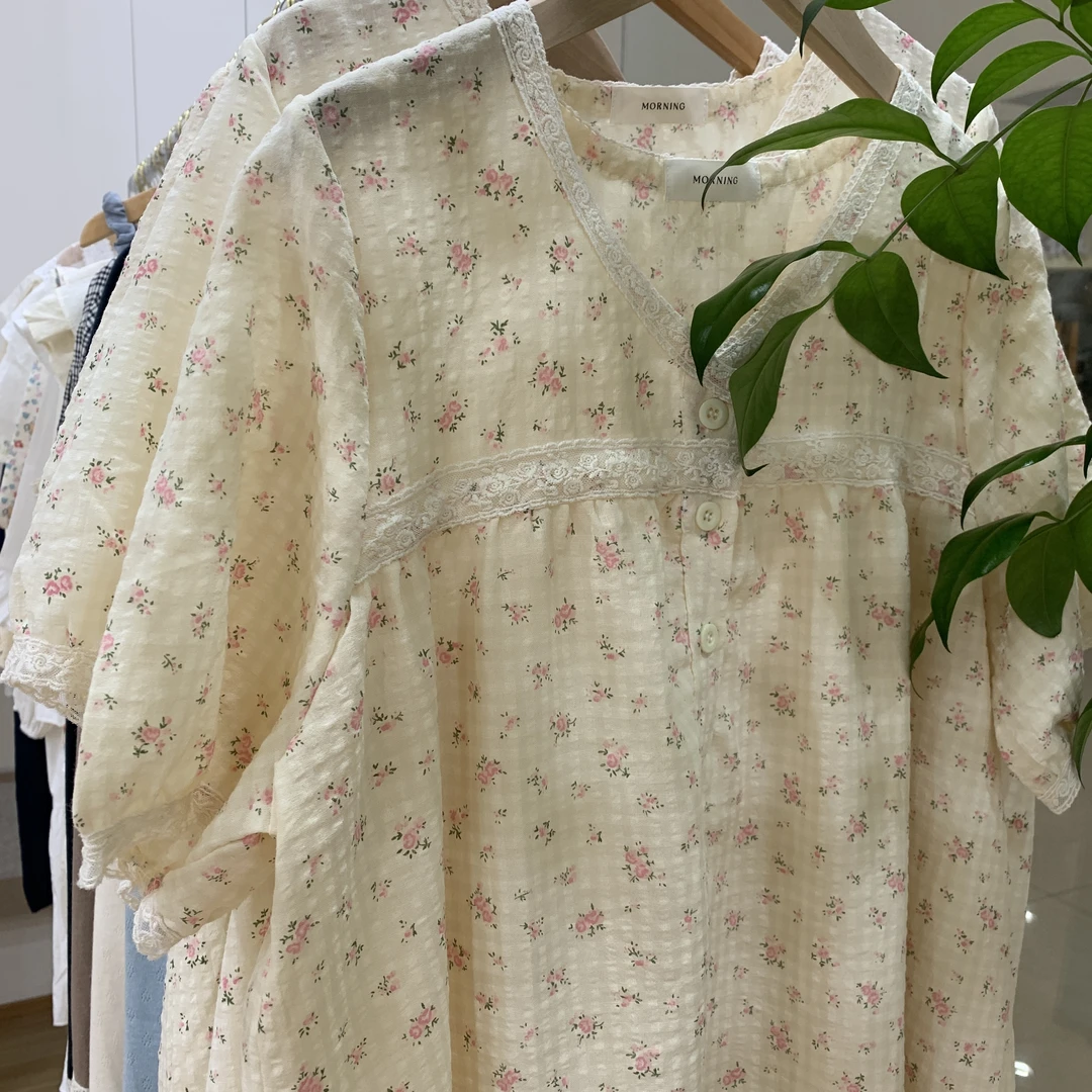 韩系ins 夏季新品 全棉家居服