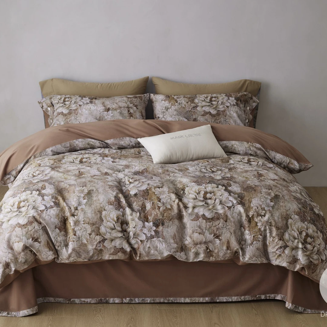 玛洛驰 圣莫妮卡 幻境美学雅致花卉长绒棉加厚磨毛四件套床上用品