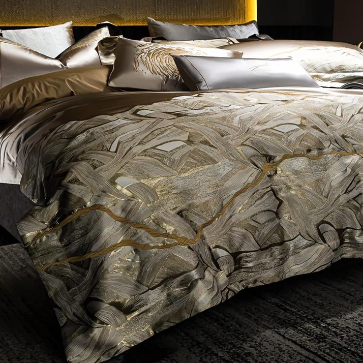 【Dream】川韵 欧式高精密四件套长绒棉裸睡床单被套高级感轻奢床品