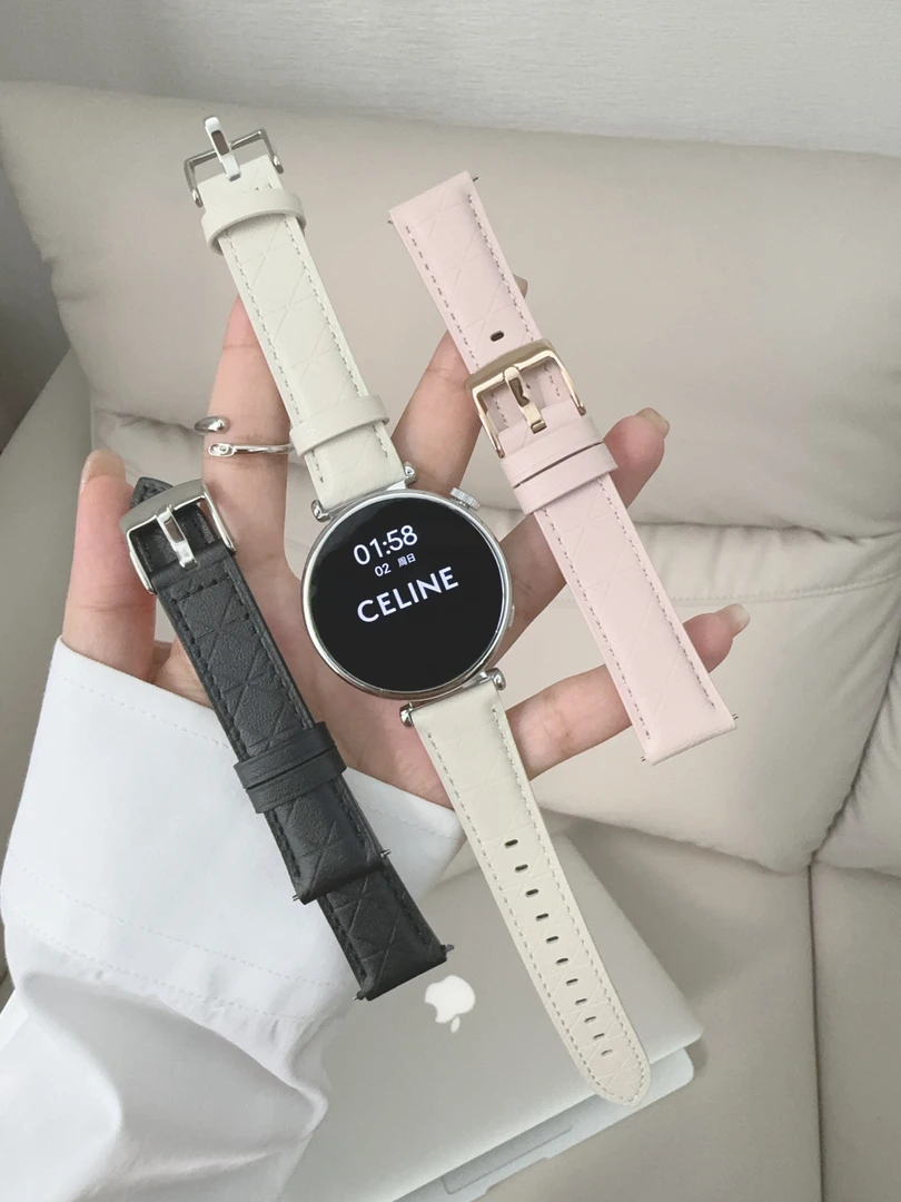 适用华为gt6手表gt5gt43官款小米S4真皮Oppox2mini华为gt5表带