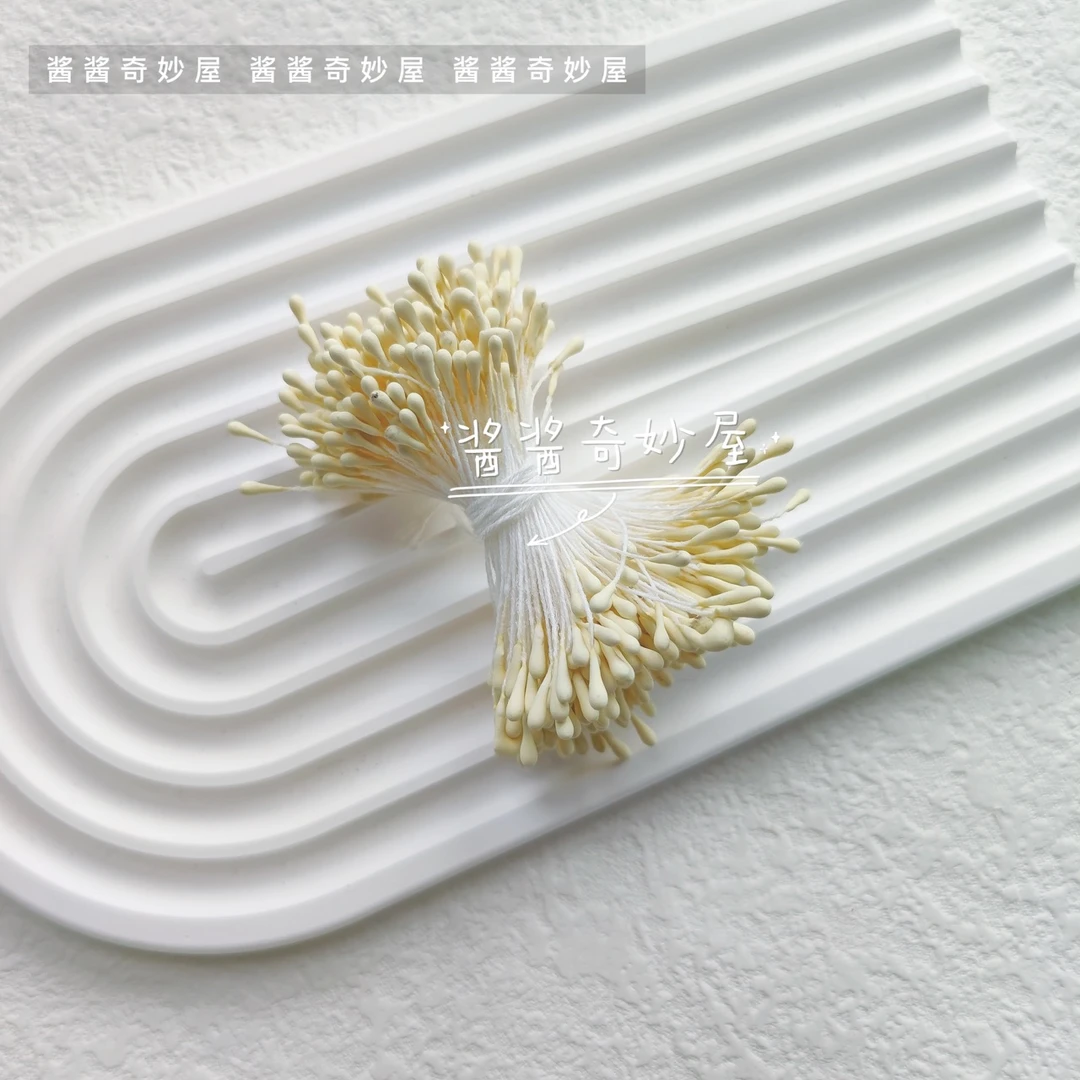 花蕊diy发饰头饰材料和风哑光黄花心手工发夹头花配件色粉