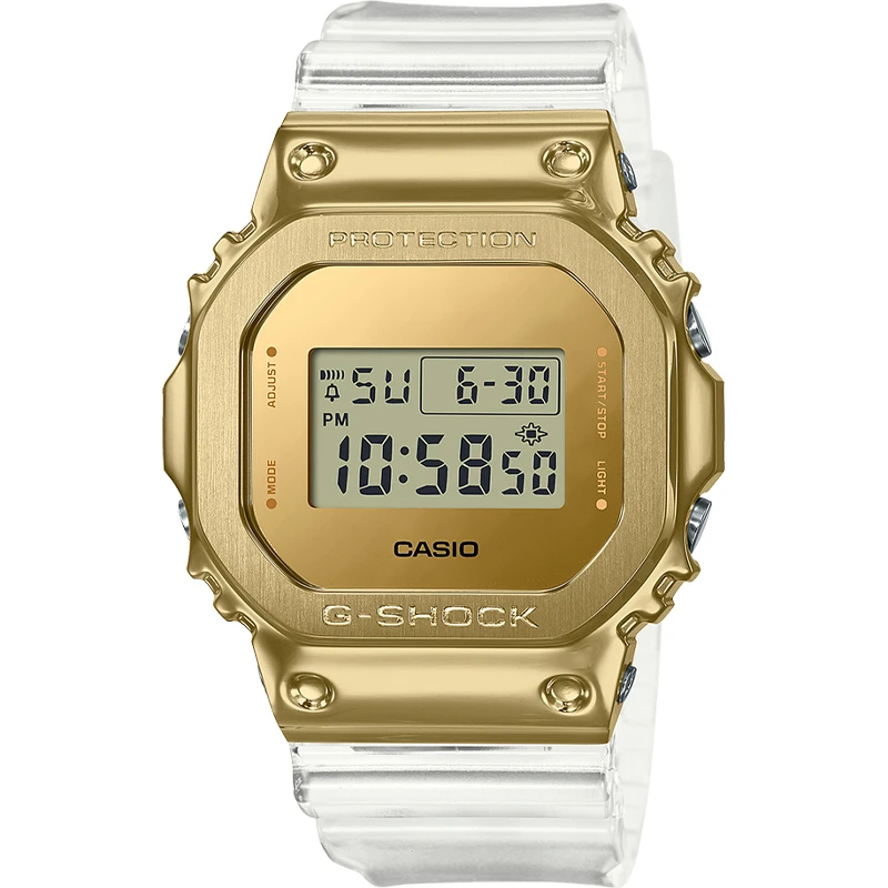 CASIO/卡西欧GM-5600SG-9PR冰川金主题系列潮流防水防震运动表款