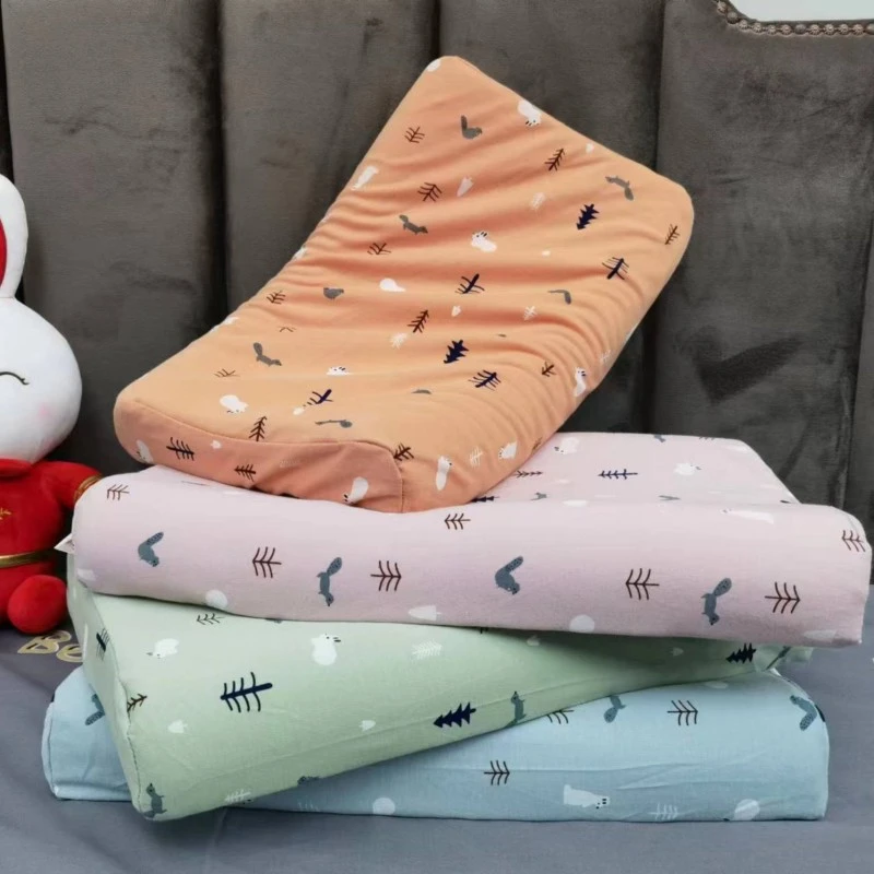 小学生午睡枕儿童枕头乳胶枕护颈枕芯棉布宝宝枕幼儿针织棉乳胶枕