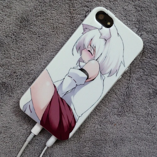 二次元邪恶美少女手机壳iphone14PRO适用苹果13XSMAX液态xr小米12