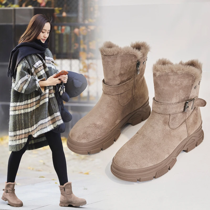 CKTF高帮女鞋大棉雪地靴5098号F022