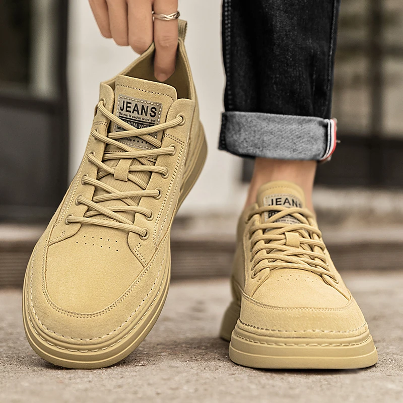 秋季一脚蹬男鞋2023新款韩版潮流休闲潮鞋男冬季百搭软底高帮板鞋