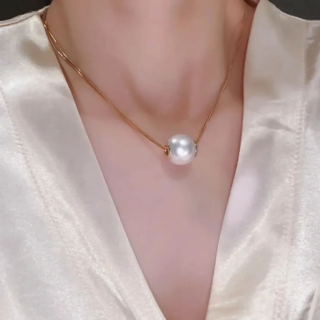 时尚简约秋冬双层钛钢蛇骨链