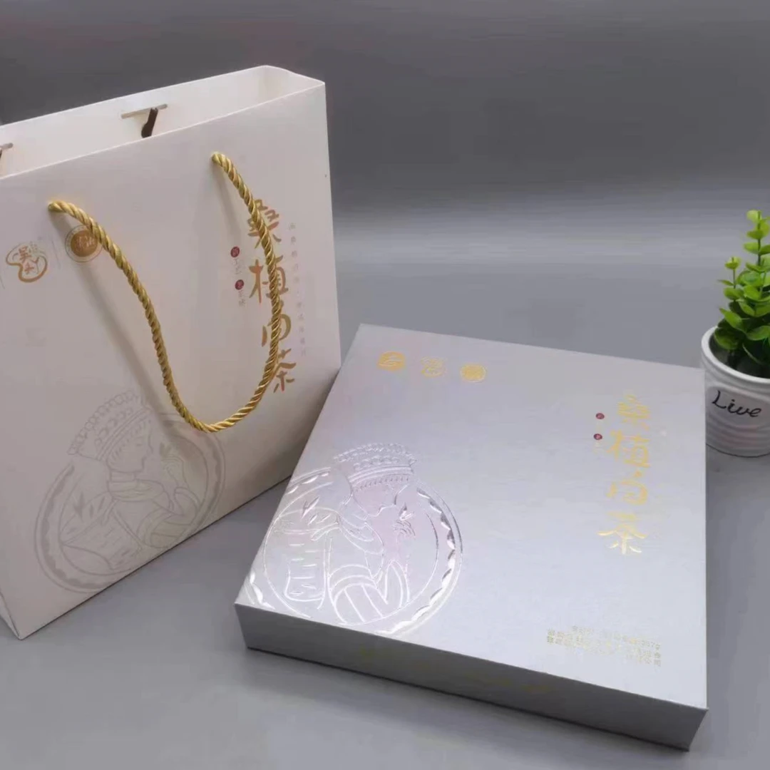 吴丫头 桑植白茶纯天然传统手工生态白茶 白茶饼*花 350g盒