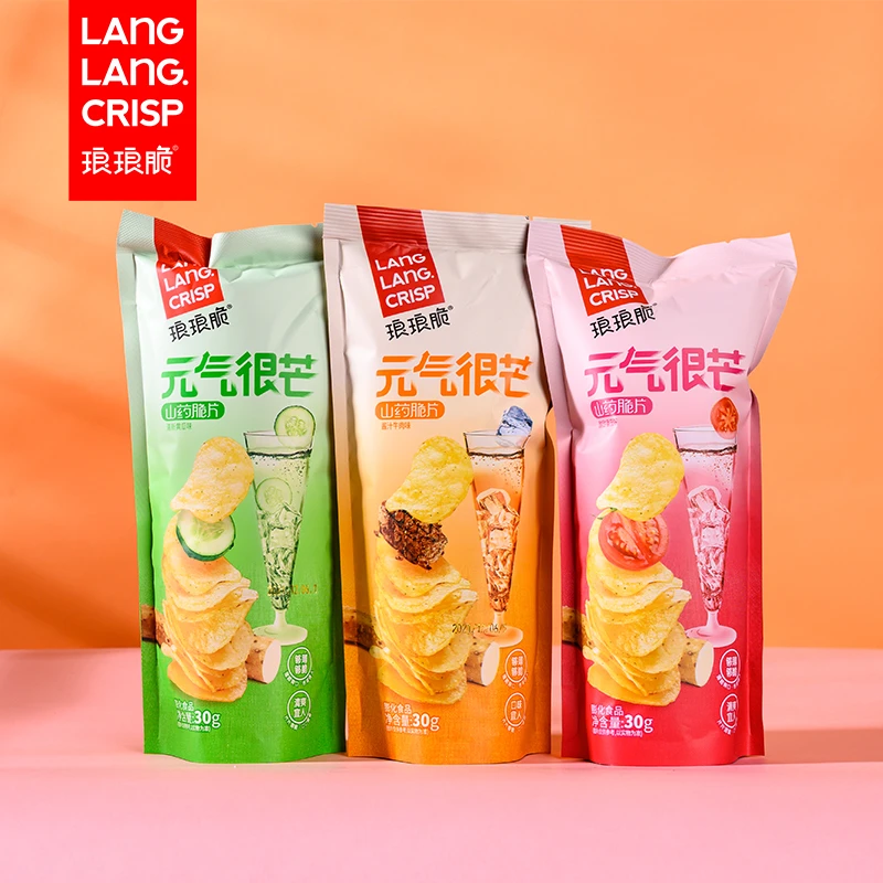 琅琅脆 山药薄片 30gX10包小吃休闲膨化零食脆片